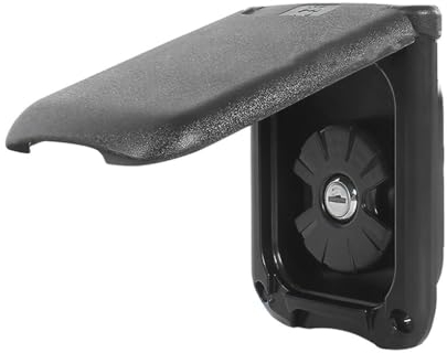 QOKLIYUI La Trappe de Remplissage d'eau Douce pour Camping-Car avec Filtre d'entrée maintient l'eau Propre et Saine, a Une Apparence étonnante et Peut prévenir, Noir