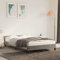 Hovothy Bettgestell mit Kopfteil Samt 120x200 cm Bett Betten Stauraumbett Gepolsterter Plattformbettrahmen Bett Teenager Schrankbett Bed Frame Hellgrau