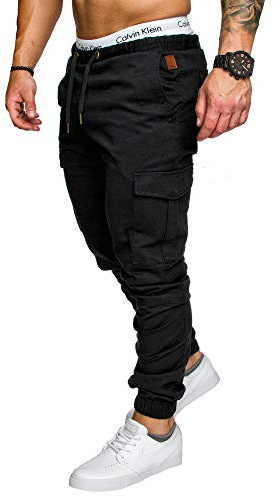 Amaci&Sons Jogger Cargo Herren Chino Jeans Hose 7001