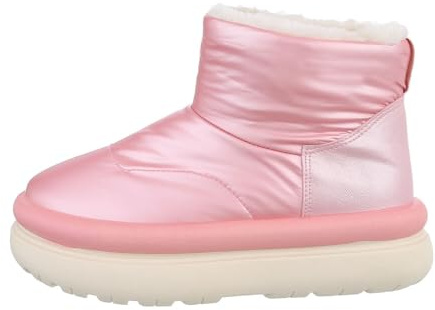 Ital Design Damenschuhe Stiefeletten Plateaustiefeletten, 5860-1-1-, Kunstleder, Rosa, Gr. 38