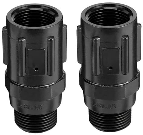 2Pcs Irrigation Kit 20PSI Garden Irrigation Systems 3/4 Inch Easy Drip Pressure Regulators Irrigation System Pressure Reducer Drip Irrigation Mini Valve
