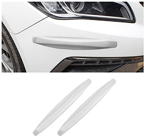 Adunsiaoto 2 PCS Cars Door Anti-Collision Strip, Car Door Handle Scratch Protector, Car Door Protectors Bump Guards, Car Universal Carbon Fiber Doors Guard, Cars Exterior Accessorie(Grey)