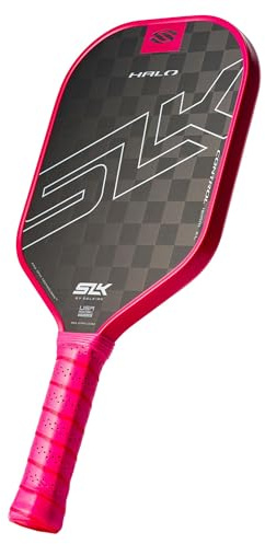 Selkirk Sport SLK Halo Control XL - Paleta de Pickleball de Fibra de Carbono con un núcleo de polímero Rev-Core Power | Diseñado para un Giro y Potencia definitivos | Rosa