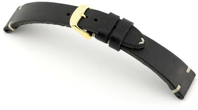 MANUFAKTURWERK Uhrenarmband ST. Pauli | Leder | für Damen und Herren | goldene Schließe