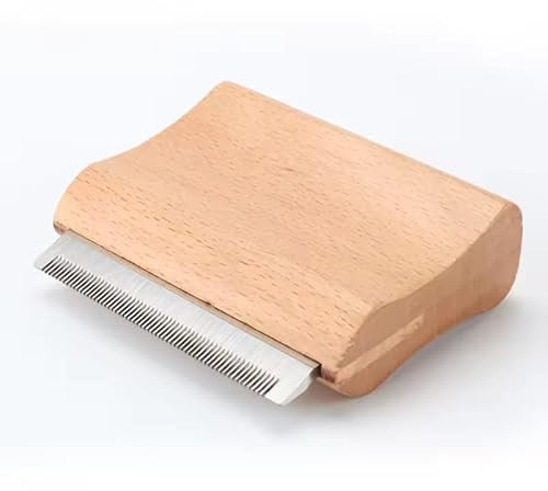 Pferdestriegel I Der ideale Helfer beim Fellwechsel Ihres Pferdes I Der beste Striegel für Pferde im Fellwechsel I Bürste speziell für die Entfernung von Unterfell und losen Haaren I (11cmx6cm)