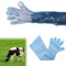 Comioke Gants Longs en Plastique Vétérinaire, Gants D'insémination Jetables, 30pcs Gants Imperméables Transparents Jetables, Gants de Nettoyage Ménagers, 90cm Gants D'insémination Artificielle