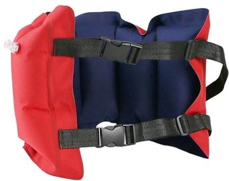 SHOOYIO Verdickter aufblasbarer Schwimmgürtel, Schwimmtrainingshilfe, Taillengürtel, Schwimmgürtel, tragbar, verstellbar, Schwimmgürtel