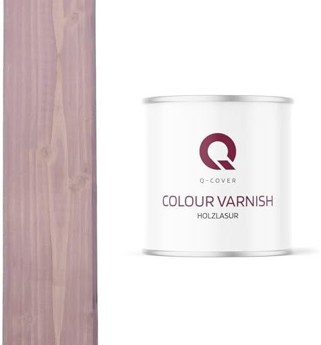 Q-Cover Holzlasur Farbton Lavender Blau 2,5 L Satin Holzschutz Holzschutzlasur Lasur Wasserbasierte Innen Außen Lasur Abperleffekt Für Holz
