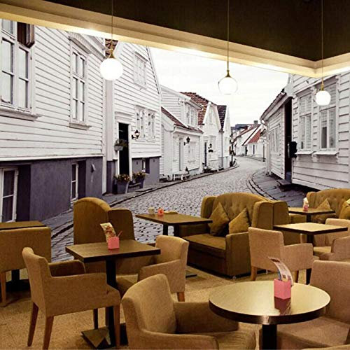 CILODO Photo Papier Peint Maisons et rues Papier Peint Peintures Murales 3D Personnalisées Photo Papier Peint Salon Décoration De La Maison 150cm×105cm(LxH)