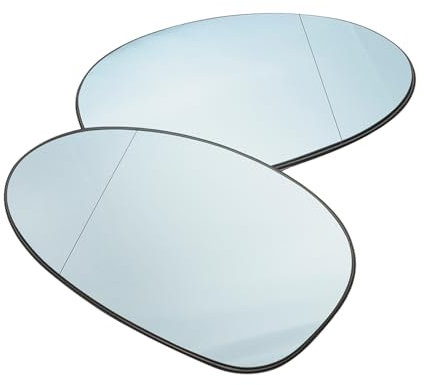 AUROLYNNE Spiegelglas Seitenspiegel für 1er E81 E87 E88 E82 3er E46 E90 E91 E92 E93 51167145268 51167145267 Blau