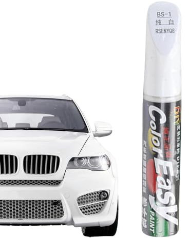 Lápiz de Retoque, Pintura Retocar Arañazos Coche, Herramienta Bolígrafo para Rascar el Coche, Pluma Quita Rayones para Autos Reparación de Arañazos de Coche, Reparación Arañazos Coche(blancos)