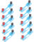 TOYANDONA Portapilas Experimental para Física 10 Unidades Base de Plástico Material Didáctico de Electricidad para Enseñanza Escolar y Proyectos de Kits de Experimentos
