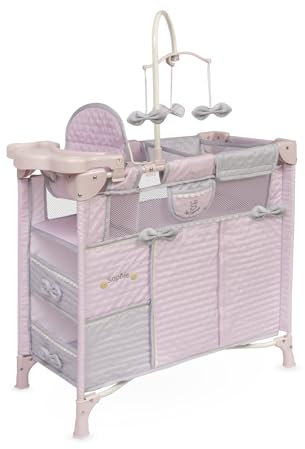 Wickelschrank für Puppen Sophie faltbar mit Zubehör von DeCuevas 53075
