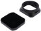 Tosuny Paraluce Quadrato in Metallo per Fotocamera X100VI X100V X100F X100T X100S X100 X70, Paraluce Avvitabile con Finitura Antiriflesso, con Tappo Copriobiettivo (BLACK)