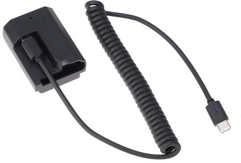 Fotga USB-C USB Type-C Power Adapter Cable + Decoded NP-FZ100 Dummy Battery for Sony ZV-E1 FX3 FX30 ILME-FX30B A1 A7C A7III A7RIII A7SIII A7RM4 A7RIV A7RV A9 II III A6600 A6700 A7CR A7CII Camera