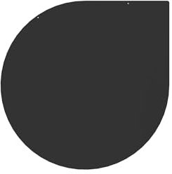 LE MARQUIER - Plaque De Sol Angle Noire L120 H120