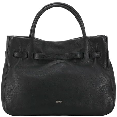 Abro Leder Handtasche Umhängetasche Leather Dalia Hand Bag Jill Black/Gold schwarz