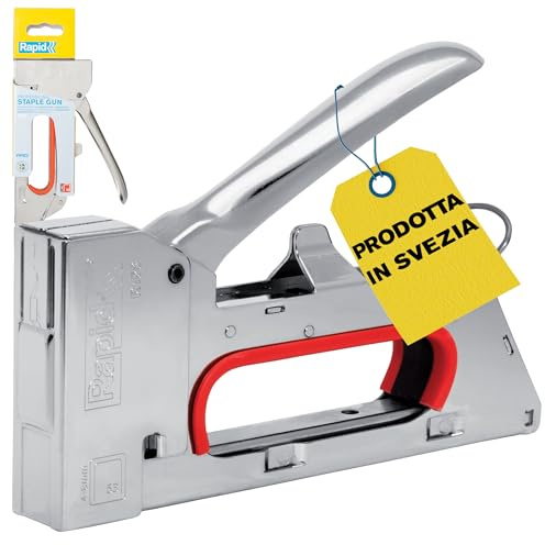 Rapid Handtacker R153 für Typ 53 Feindrahtklammern 4–8 mm | Holz,Stoffe & Textilien; Typ 53, 4-8 mm; robuste Stahlkonstruktion; rückschlagfrei; ergonomischer Griff; einfaches Ladesystem
