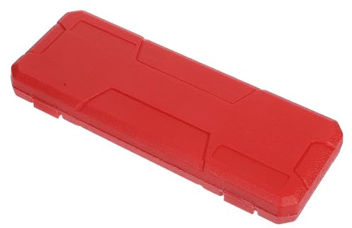 KICHOUSE Red Plastic Vernier Caliper Case with Simple Design and Practical Function, Stylish Caliper Storage Holder for Portable Measuring Tool Protection and Organisation