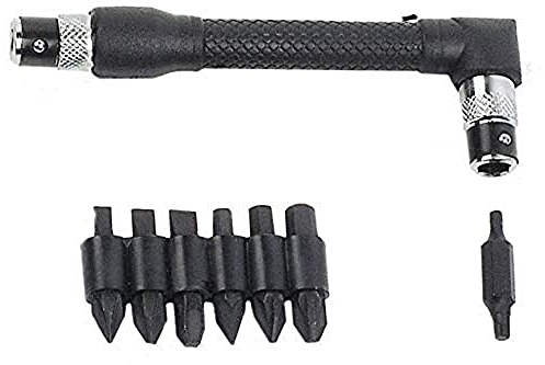 Mannesmann Winkel-Griff-Bits-Halter 90 grad mit 7 Bits, M 287
