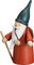 Seiffener Volkskunst | Räuchermännchen Erzgebirge Wichtel | 16 cm | erzgebirgische Holzkunst Weihnachten | 12320 | Wanderwichtel