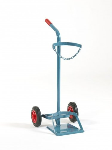 NIES Modellserie F1 Flaschenwagen für 40 l Ø 210 oder 50 l Ø 230, Variante:Mit Standplatte und Vollgummireifen 200 mm