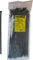 FASCETTA DI CABLAGGIO APRIBILE NERA IN NYLON 300x7,6 mm. conf. 100pz