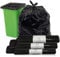 Abbey 50 Black Wheelie Bin Liners 240L Capacity – Refuse Sacks Heavy Duty Black Bin Bags for Outside and Garden Bin – Strong Garbage Bags for Rubbish On a Roll 30 Inch x 46 Inch Wide x 54 Inch Long