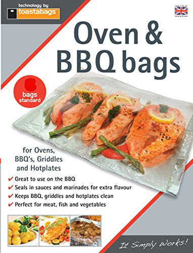 Toastabags Oven and BBQ Bags Standard, Transparent, Pack of 30