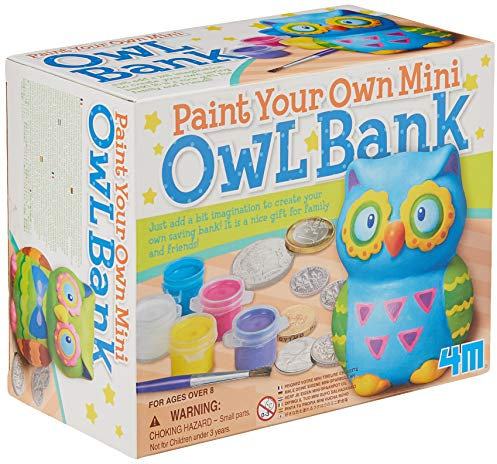4M Paint Your Own Mini Owl Bank
