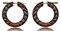 Holz Pin Creolen Narraholz Horn-Pin Dunkelbraun gemasert handgefertigt groß Seil Zahnrad Spinne Schmetterling Rad Dunkelbraun hell rotbraun Herren Damen Kreolen Ohrringe mit Stift
