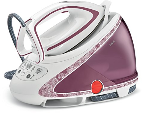 Tefal Centrale vapeur Pro Express Ultimate, puissante pression de 7,3 bars, effet pressing jusqu'à 490 g/min, collecteur de calcaire, semelle Durilium Airglide Autoclean, fer à repasser à vapeur,