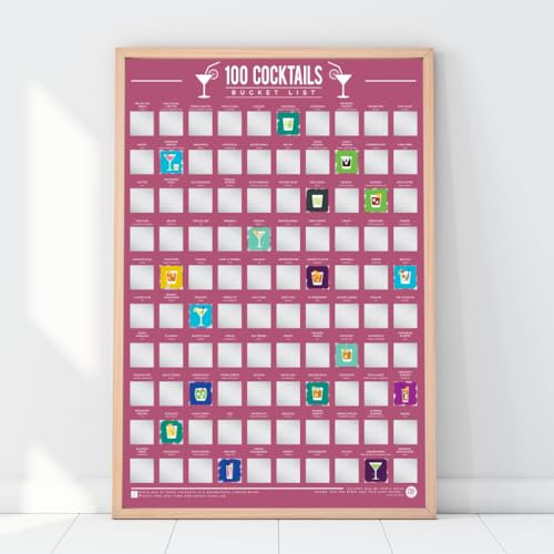 Gift Republic GR630005 Cocktails Scratch Off Bucket List
