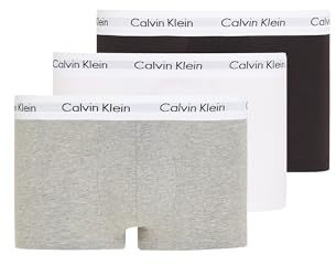 Calvin Klein Low Rise Trunk Boxershorts Im 6er Pack 4738rdh15779, Biancheria Intima Uomo, Bianco (White, Grey, Black), M