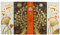 Thai Strukturbild Weiß mit Blattgold - Gemälde, traditionelle Kunst aus Thailand (No. 5)