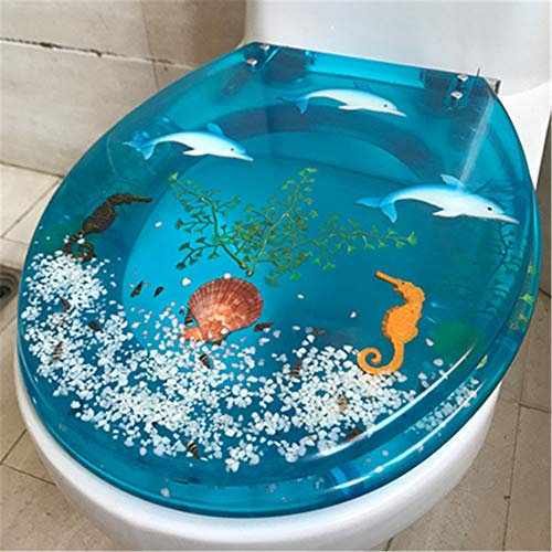 Résine Transparente Abattant WC Muet Antibactérien Siège De Toilette Universel en Forme De U/V/O Raccords en Acier Inoxydable Résistant À La Corrosion Charnière Souple Lentement Fermée,K