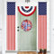 Drapeau américain Anley Bannières de porte à tirette Signes de porche (2 pièces) - 12 x 72 couleurs vives et résistant à la décoloration - Drapeau des États-Unis Bannière murale suspendue Décoration