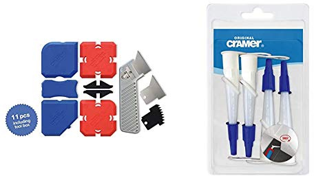 Cramer CRA 40407 EN Grouting & Silicone Profiling Kit 7 and K12212 Silikondüse Rotating Silicone Nozzle,4 Count (Pack of 1)