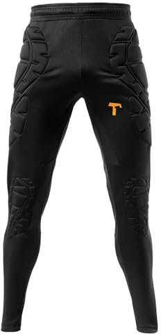 T1TAN Lange Torwarthose Kinder gepolstert · Gepolsterte Torwart Hose Junior · Tormann Trainingshose Gr. XXS (152/158)