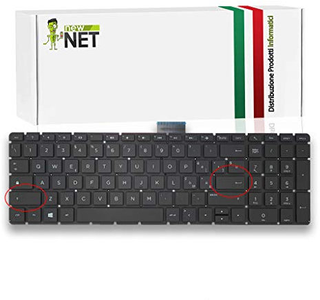 NewNet Keyboards - Tastiera Italiana Compatibile con Notebook HP Pavilion 15-AE 15-AB 15-AS 15-AH 15-BC 17-G 17-AB 15-AU 15-AQ 15-AW 15-BK