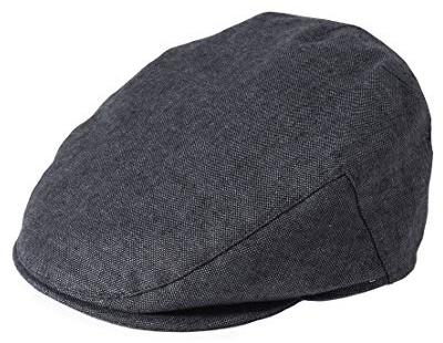 Failsworth Irish Linen Summer Flat Cap (Charcoal, S)