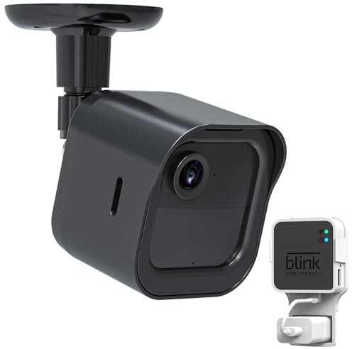 Wall Mount for Blink Outdoor 4 (4th Gen) Camera Mount, Compatible Battery Extension Pack Mount,with Sync Module2 Mount,Weatherproof Protective Housing and 360 Degree Adjustable Wall Mount