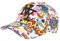 Berretto NY bianco e viola Fashion Streetwear Baseball Crack, unisex, bianco, taglia unica