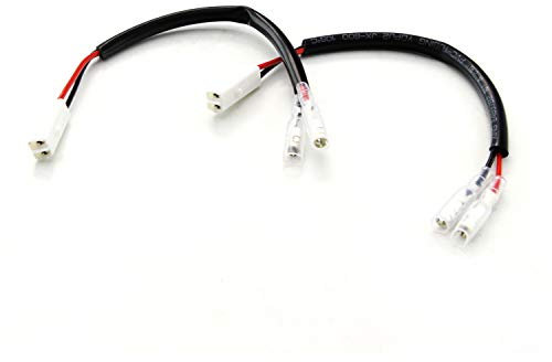 2x LED Blinker Adapterkabel/Stecker Version 1 für Versys, Ninja, Z125, Z400, Z500, Z650, Z800, Z1000, ER-6N, ER-6F, ER-5, ZX-4RR, ZX-6R, ZX-7RR, ZX-9R, ZX-10R, ZX-12R, KLX, KX, KDX, KMX, Vulcan, VN