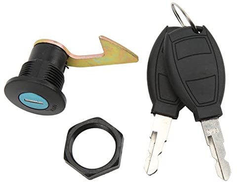 Lucchetto Pak, KIMISS Set di Chiavi e Serratura per Bagagliaio Posteriore in Plastica di Alluminio Raccordo per Scooter Lucchetto Universale per Motociclette Elettriche Scooter per