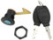 Tour Pak Lock, KIMISS Bloqueo de Maletero Trasero Juego de Llaves Aluminio Plástico Scooter Fitting Tail Lock Universal para Motocicletas Eléctricas Almacenamiento Trunk Scooters`(#3)