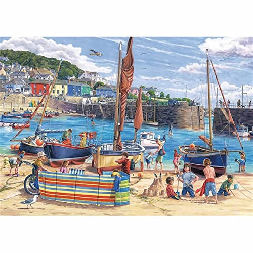 Otter House Gift Jigsaw Puzzle 1000 Piece - Harbour Scene (76392)