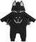 Odizli Costume d'Halloween chauve-souris pour bébé, fille, garçon, grenouillère à manches longues avec cape et chapeau, Noir (3), 6-12 mois