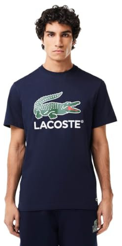 Lacoste Men's TH1285 Sport Long Sleeve Shirt, Marine, L