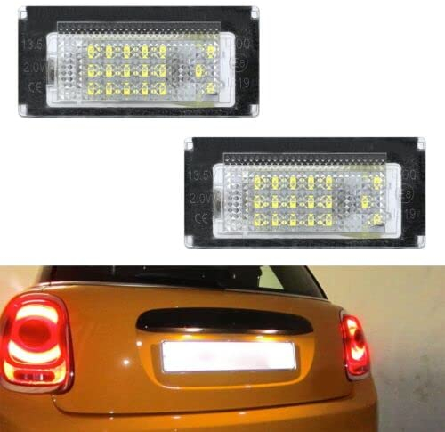 Modifycar LED-Kennzeichenbeleuchtung für Mini Cooper | R50 + R52 + R53 | 2000 – 2009 Canbus SMD Kennzeichenbeleuchtung weiß
